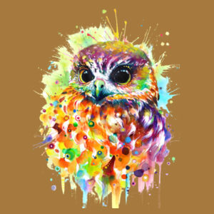 Ruru Owl - Mens Basic Tee - Mens Basic Tee - Unisex Stencil Hoodie Design