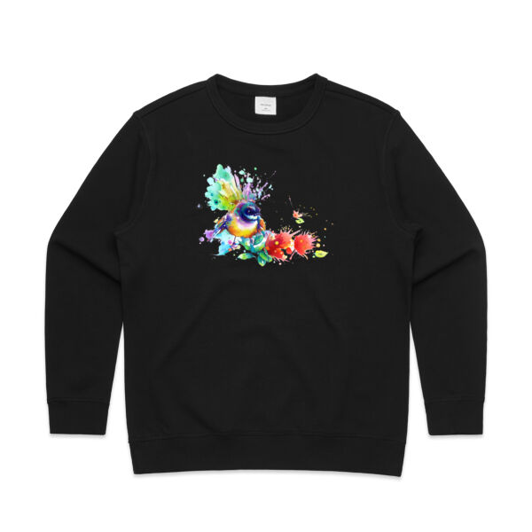 Piwakawaka Womens - Womens Premium Crew Thumbnail