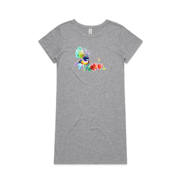 Piwakawaka Womens - Womens Mika Organic Short Sleeved Dress Thumbnail