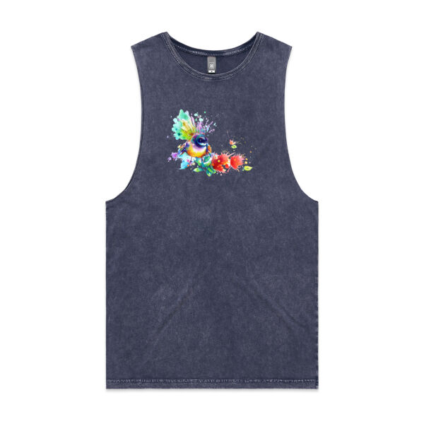 Piwakawaka Womens - Unisex Stone Wash Barnard Tank Thumbnail