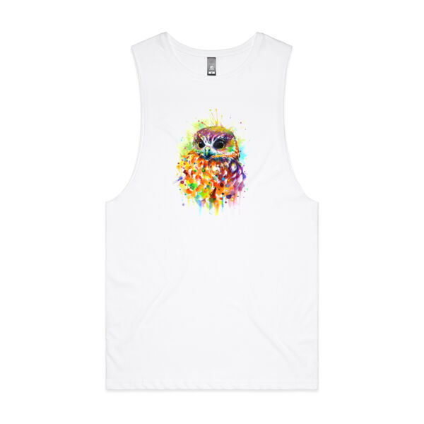 Ruru Owl - Mens Basic Tee - Mens Basic Tee - Unisex Barnard Tank Thumbnail