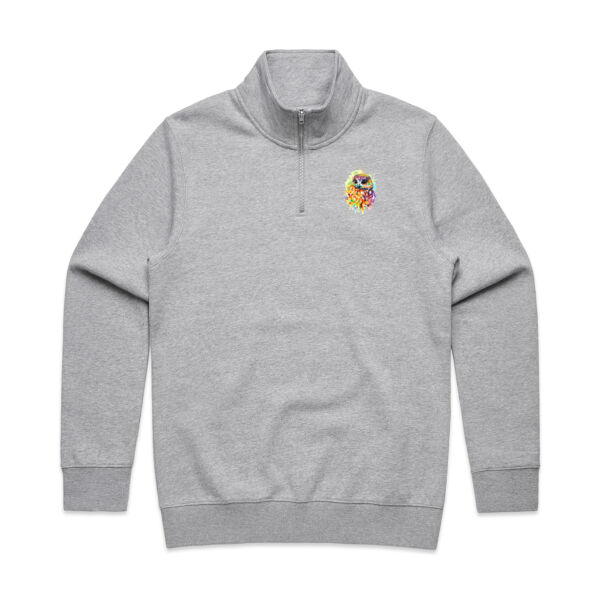 Ruru Owl - Mens Basic Tee - Mens Basic Tee - Mens Half Zip Thumbnail