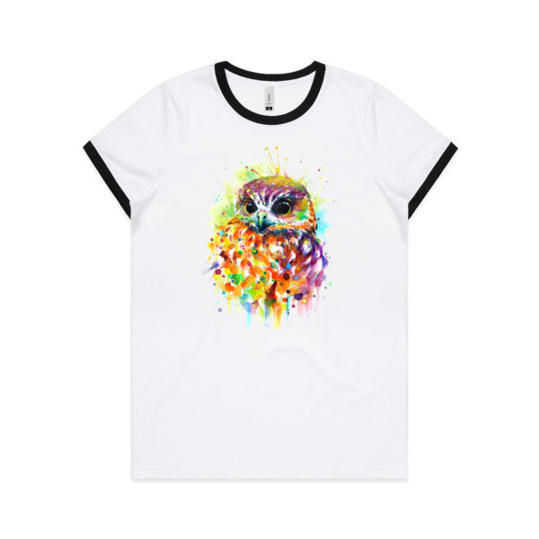 Ruru Design Womens - Womens Ringer Tee Thumbnail